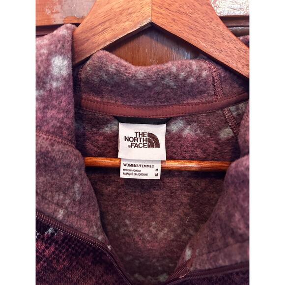 The North Face Womens 1/2 Zip Fleece Hoodie Sweatshirt Pullover- Size Medium - Picture 3 of 3